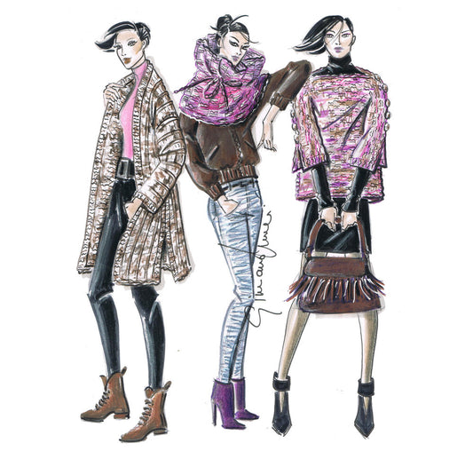 Ebook "Eleganza in rosa e cammello"