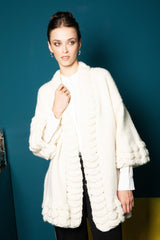 Maxi Cardigan Inca - White Collection