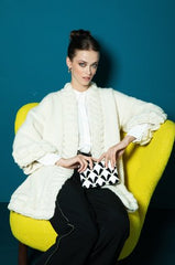 Maxi Cardigan Inca - White Collection