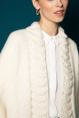 Maxi Cardigan Inca - White Collection