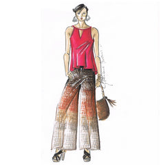 Panta Palazzo Soft Lino