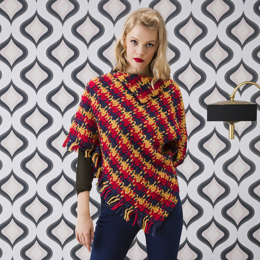 Poncho I love tartan