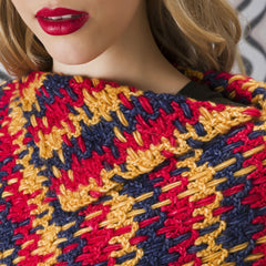 Poncho I love tartan