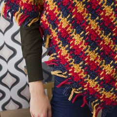 Poncho I love tartan