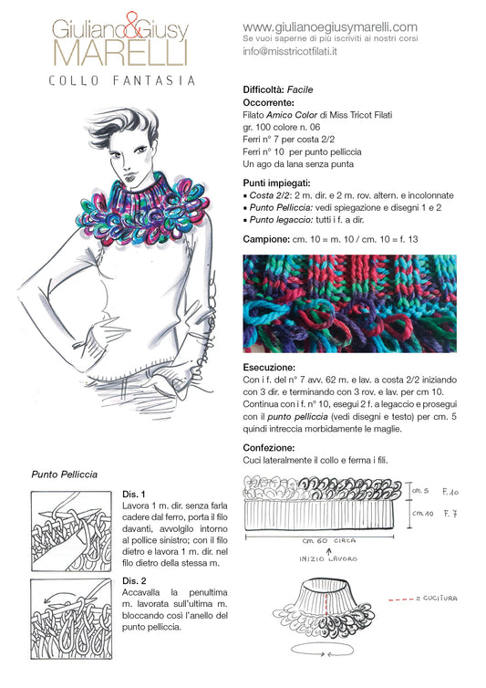 Maglia Facilissima Collo Fantasia
