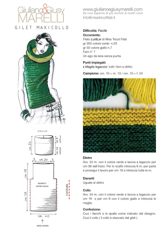 Maglia Facilissima Gilet Maxicollo