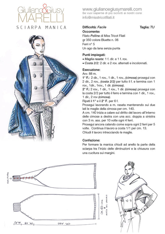 Maglia Facilissima Sciarpa Manica