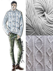 GGM Miss Tricot Pull Grey Aran