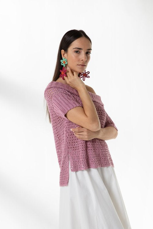 Maglia Canna da Zucchero Sequin