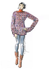 Tunica Pizzo a Losanghe -ferri-