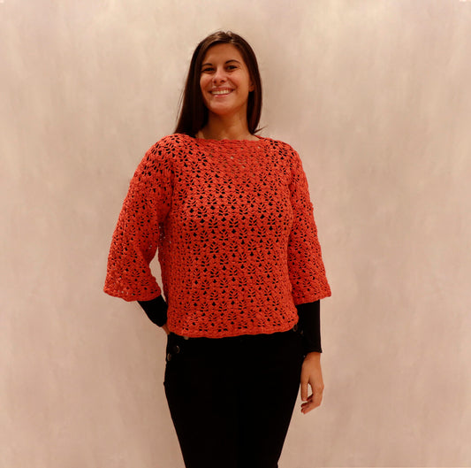 Tunica Pizzo a Losanghe -uncinetto-